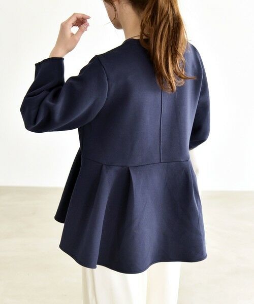 SHIPS / シップス スウェット | 《予約》quaranciel:〈洗濯機可能〉ポンチ ペプラム スウェット プルオーバー | 詳細29