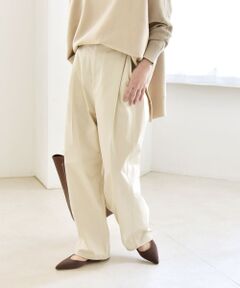 SHIPS / シップス チノ・ワークパンツ | 《予約》quaranciel:〈洗濯機可能〉チノ ワイド コクーン パンツ