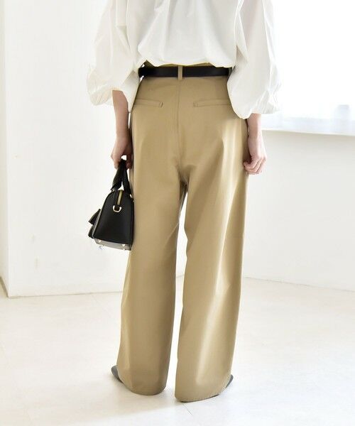 SHIPS / シップス チノ・ワークパンツ | 《予約》quaranciel:〈洗濯機可能〉チノ ワイド コクーン パンツ | 詳細14