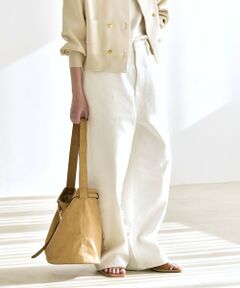 SHIPS / シップス デニムパンツ | 《予約》quaranciel:〈洗濯機可能〉ハイライズ ルーズ ワイド デニム パンツ