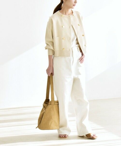 SHIPS / シップス デニムパンツ | 《予約》quaranciel:〈洗濯機可能〉ハイライズ ルーズ ワイド デニム パンツ | 詳細1