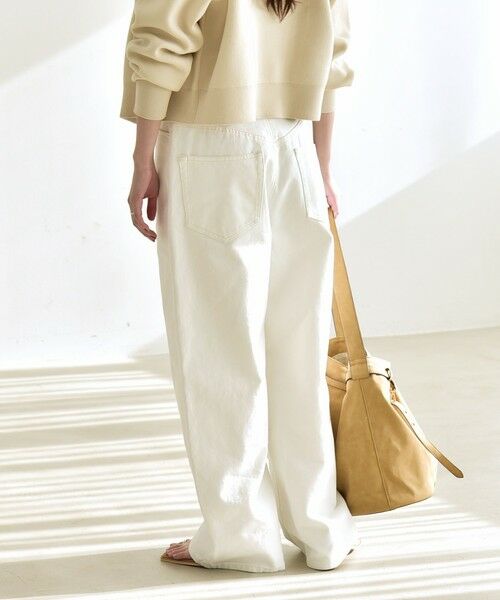 SHIPS / シップス デニムパンツ | 《予約》quaranciel:〈洗濯機可能〉ハイライズ ルーズ ワイド デニム パンツ | 詳細10