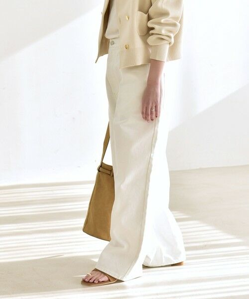 SHIPS / シップス デニムパンツ | 《予約》quaranciel:〈洗濯機可能〉ハイライズ ルーズ ワイド デニム パンツ | 詳細11