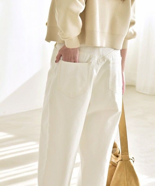 SHIPS / シップス デニムパンツ | 《予約》quaranciel:〈洗濯機可能〉ハイライズ ルーズ ワイド デニム パンツ | 詳細13