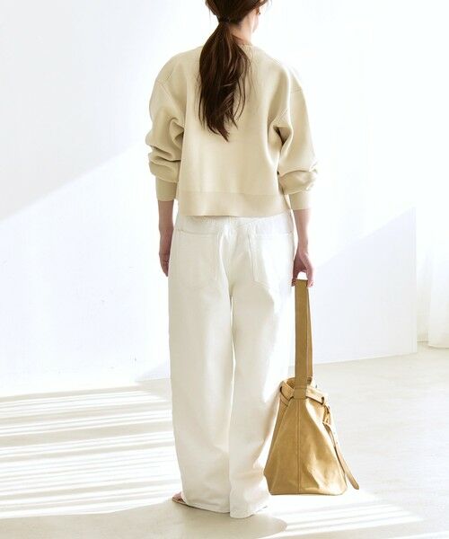 SHIPS / シップス デニムパンツ | 《予約》quaranciel:〈洗濯機可能〉ハイライズ ルーズ ワイド デニム パンツ | 詳細2