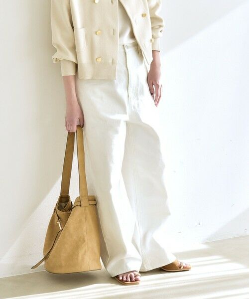 SHIPS / シップス デニムパンツ | 《予約》quaranciel:〈洗濯機可能〉ハイライズ ルーズ ワイド デニム パンツ | 詳細3