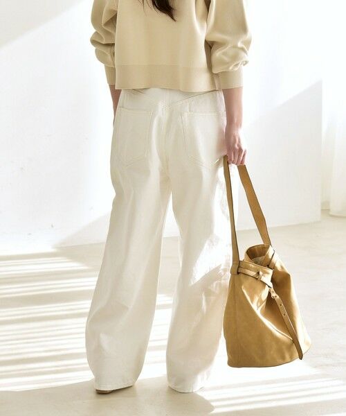 SHIPS / シップス デニムパンツ | 《予約》quaranciel:〈洗濯機可能〉ハイライズ ルーズ ワイド デニム パンツ | 詳細8