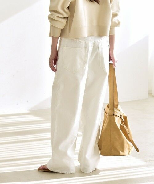 SHIPS / シップス デニムパンツ | 《予約》quaranciel:〈洗濯機可能〉ハイライズ ルーズ ワイド デニム パンツ | 詳細9