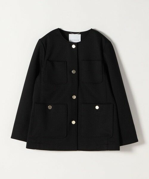 SHIPS / シップス ノーカラージャケット | quaranciel:〈手洗い可能〉ジャージー ゴールドボタン クルーネック ジャケット | 詳細28