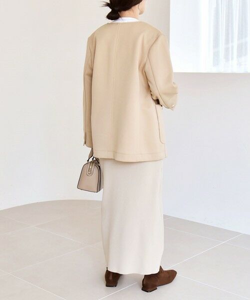 SHIPS / シップス ノーカラージャケット | 《予約》quaranciel:〈手洗い可能〉ジャージー ポケット ノーカラー ジャケット | 詳細11