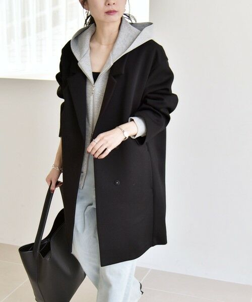 SHIPS / シップス テーラードジャケット | 《予約》quaranciel:〈手洗い可能〉ジャージー テーラード ジャケット コート | 詳細3