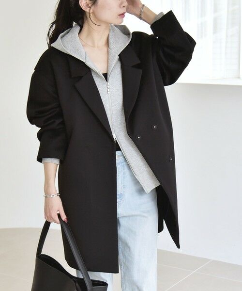 SHIPS / シップス テーラードジャケット | 《予約》quaranciel:〈手洗い可能〉ジャージー テーラード ジャケット コート | 詳細5