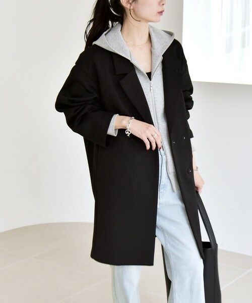 SHIPS / シップス テーラードジャケット | 《予約》quaranciel:〈手洗い可能〉ジャージー テーラード ジャケット コート | 詳細6