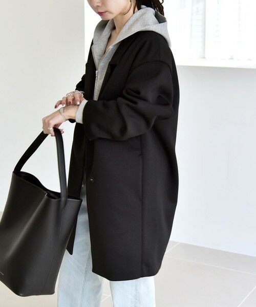 SHIPS / シップス テーラードジャケット | 《予約》quaranciel:〈手洗い可能〉ジャージー テーラード ジャケット コート | 詳細9