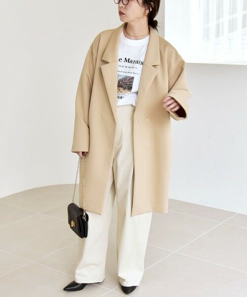 SHIPS / シップス テーラードジャケット | 《予約》quaranciel:〈手洗い可能〉ジャージー テーラード ジャケット コート | 詳細10