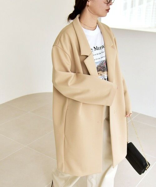 SHIPS / シップス テーラードジャケット | 《予約》quaranciel:〈手洗い可能〉ジャージー テーラード ジャケット コート | 詳細12