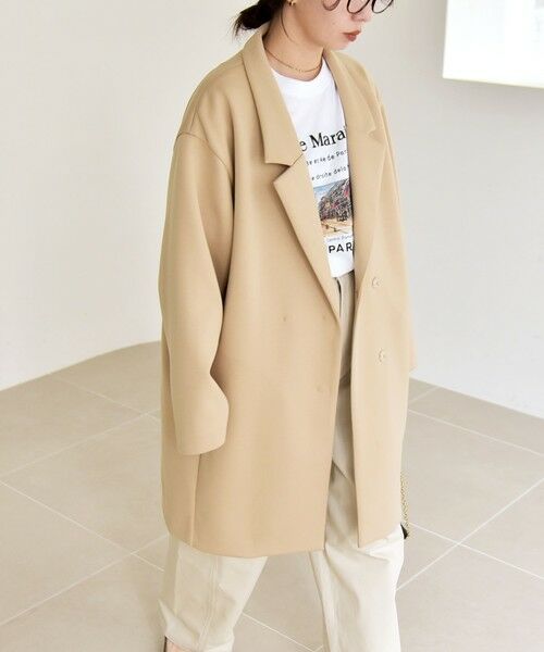 SHIPS / シップス テーラードジャケット | 《予約》quaranciel:〈手洗い可能〉ジャージー テーラード ジャケット コート | 詳細13