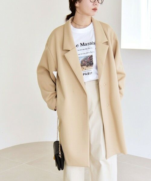 SHIPS / シップス テーラードジャケット | 《予約》quaranciel:〈手洗い可能〉ジャージー テーラード ジャケット コート | 詳細14