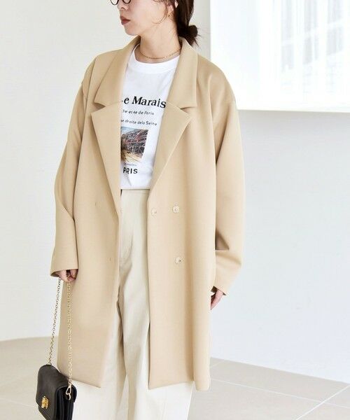 SHIPS / シップス テーラードジャケット | 《予約》quaranciel:〈手洗い可能〉ジャージー テーラード ジャケット コート | 詳細18