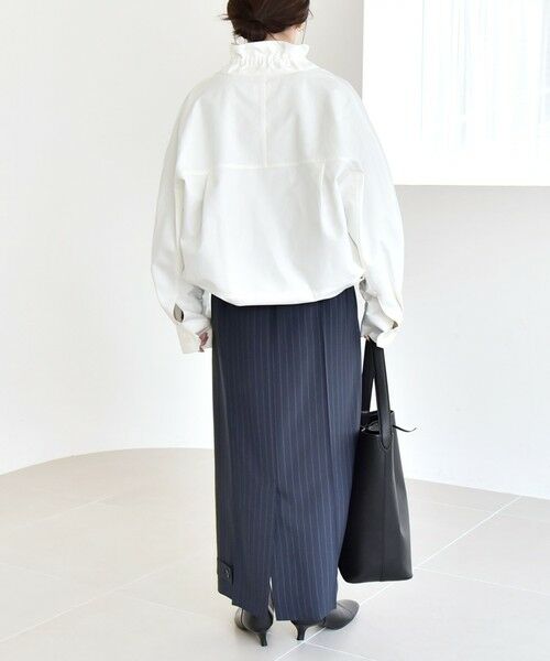 SHIPS / シップス ブルゾン | 《予約》quaranciel:〈手洗い可能〉ギャザー スタンドカラー ドロスト ショート ブルゾン | 詳細2