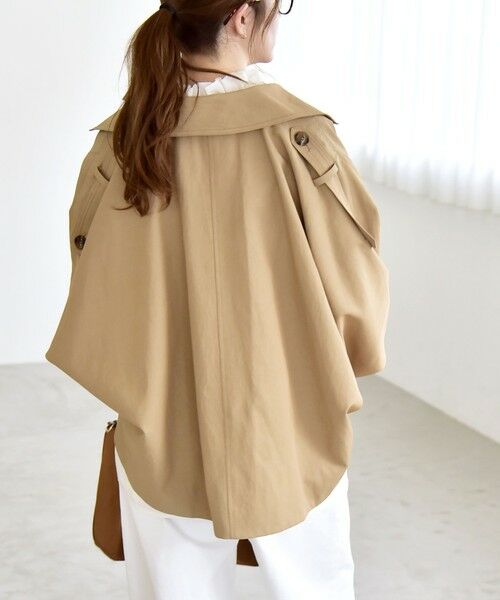SHIPS / シップス トレンチコート | 《予約》quaranciel: ドルマンスリーブ ショート トレンチ コート | 詳細6