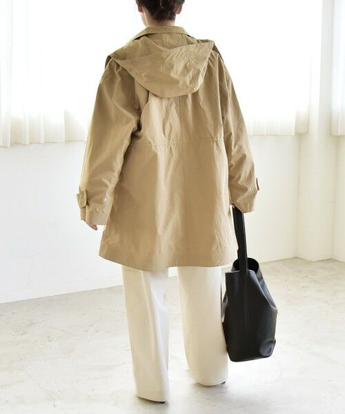 SHIPS / シップス その他アウター | 《予約》quaranciel:〈撥水加工/洗濯機可能〉ドロスト フーディー ブルゾン コート | 詳細12