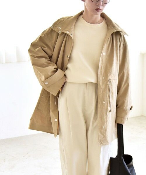 SHIPS / シップス その他アウター | 《予約》quaranciel:〈撥水加工/洗濯機可能〉ドロスト フーディー ブルゾン コート | 詳細14