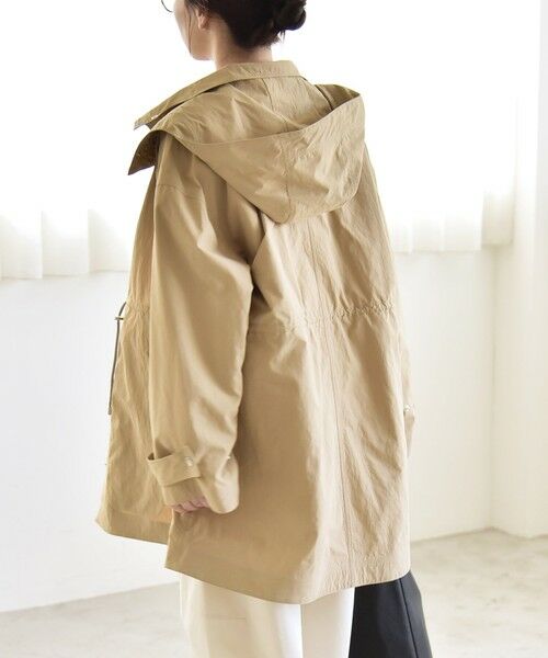 SHIPS / シップス その他アウター | 《予約》quaranciel:〈撥水加工/洗濯機可能〉ドロスト フーディー ブルゾン コート | 詳細18