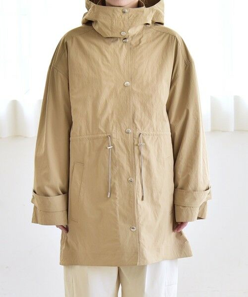 SHIPS / シップス その他アウター | 《予約》quaranciel:〈撥水加工/洗濯機可能〉ドロスト フーディー ブルゾン コート | 詳細29