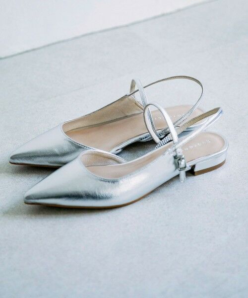 SHIPS / シップス パンプス | quaranciel: ポインテッド スリングバック フラット パンプス | 詳細23