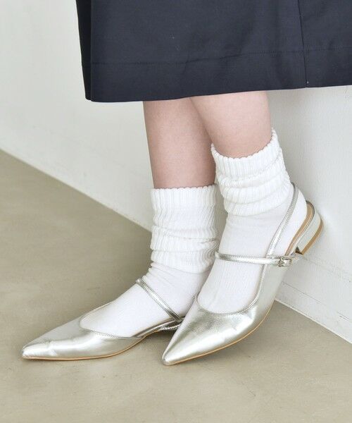 SHIPS / シップス パンプス | quaranciel: ポインテッド スリングバック フラット パンプス | 詳細29