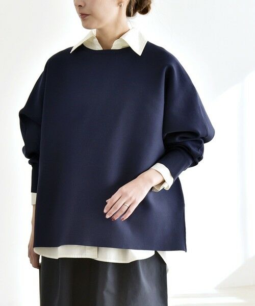 SHIPS / シップス ニット・セーター | 《予約》quaranciel:〈手洗い可能〉ボートネック ワイド ニット プルオーバー | 詳細11