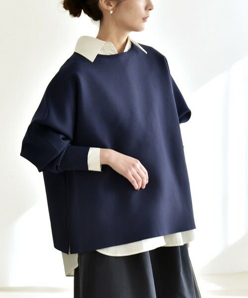 SHIPS / シップス ニット・セーター | 《予約》quaranciel:〈手洗い可能〉ボートネック ワイド ニット プルオーバー | 詳細12