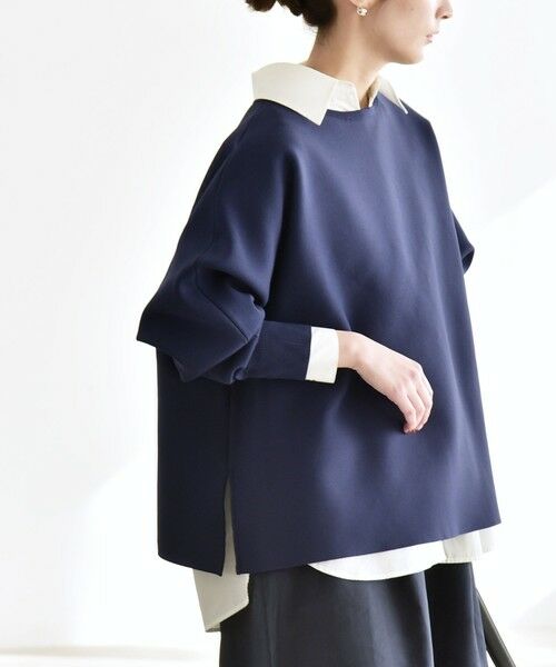 SHIPS / シップス ニット・セーター | 《予約》quaranciel:〈手洗い可能〉ボートネック ワイド ニット プルオーバー | 詳細14