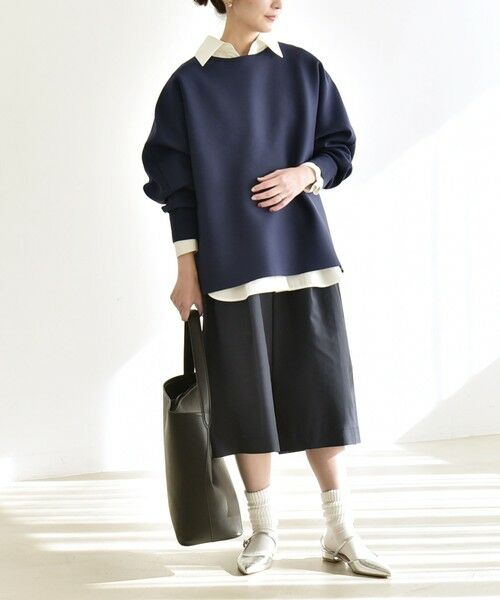 SHIPS / シップス ニット・セーター | 《予約》quaranciel:〈手洗い可能〉ボートネック ワイド ニット プルオーバー | 詳細9