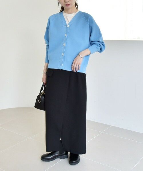 SHIPS / シップス カーディガン・ボレロ | 《予約》quaranciel:〈手洗い可能〉アゼ Vネック コンパクト ニット カーディガン | 詳細13