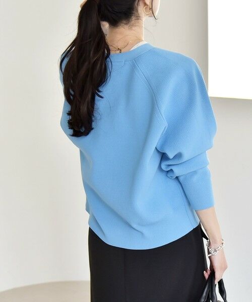 SHIPS / シップス カーディガン・ボレロ | 《予約》quaranciel:〈手洗い可能〉アゼ Vネック コンパクト ニット カーディガン | 詳細18