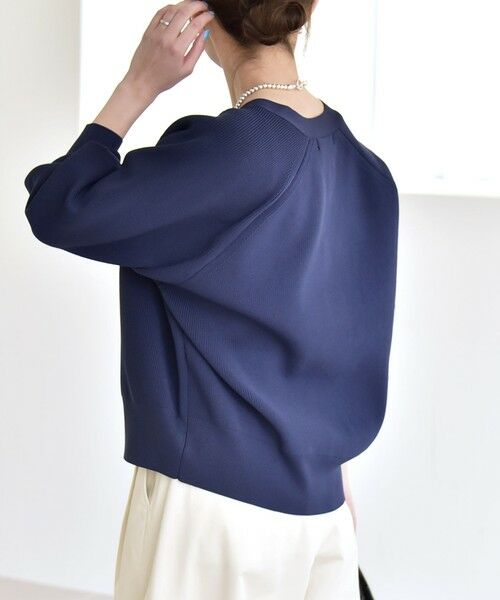 SHIPS / シップス カーディガン・ボレロ | 《予約》quaranciel:〈手洗い可能〉アゼ Vネック コンパクト ニット カーディガン | 詳細30