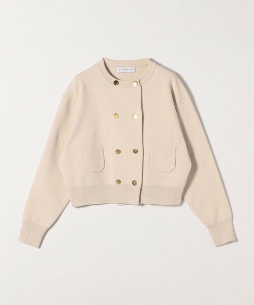 SHIPS / シップス カーディガン・ボレロ | 《予約》quaranciel:〈手洗い可能〉ノーカラー ダブル ボタン ジャケット カーディガン | 詳細18