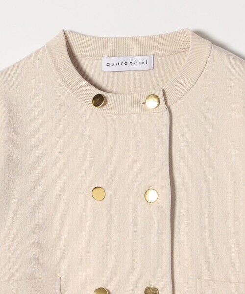 SHIPS / シップス カーディガン・ボレロ | 《予約》quaranciel:〈手洗い可能〉ノーカラー ダブル ボタン ジャケット カーディガン | 詳細20