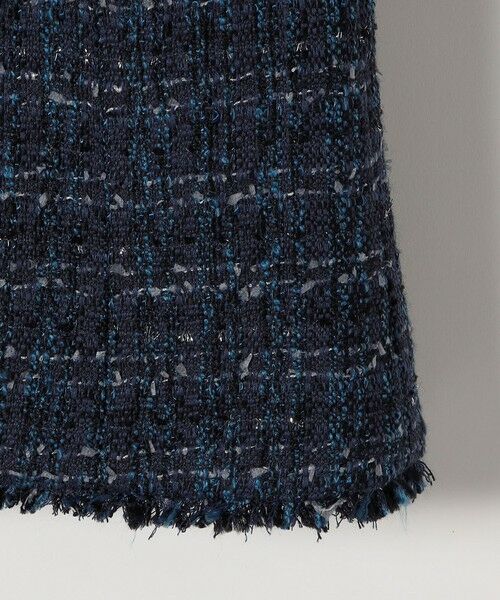 SHIPS / シップス ノーカラージャケット | 《予約》quaranciel: ツイード ノーラペル フリンジ ジャケット | 詳細14