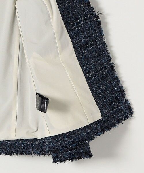 SHIPS / シップス ノーカラージャケット | 《予約》quaranciel: ツイード ノーラペル フリンジ ジャケット | 詳細15