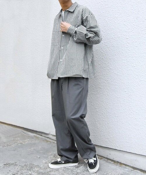 SHIPS / シップス シャツ・ブラウス | SHIPS any:〈洗濯機可能〉マイクロ チェック リング スナップボタン コーチ シャツ◆ | 詳細8