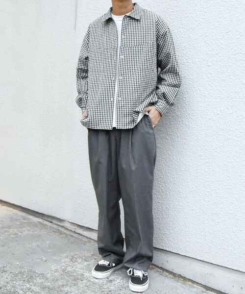 SHIPS / シップス シャツ・ブラウス | SHIPS any:〈洗濯機可能〉マイクロ チェック リング スナップボタン コーチ シャツ◆ | 詳細9