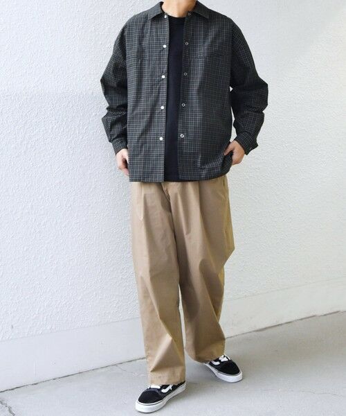 SHIPS / シップス シャツ・ブラウス | SHIPS any:〈洗濯機可能〉マイクロ チェック リング スナップボタン コーチ シャツ◆ | 詳細16