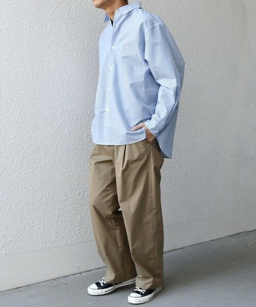 SHIPS / シップス シャツ・ブラウス | SHIPS any: JAPAN MADE ブルー ストライプ/ソリッド レギュラーカラー シャツ◆ | 詳細7