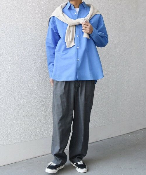 SHIPS / シップス シャツ・ブラウス | SHIPS any: JAPAN MADE ブルー ストライプ/ソリッド レギュラーカラー シャツ◆ | 詳細11