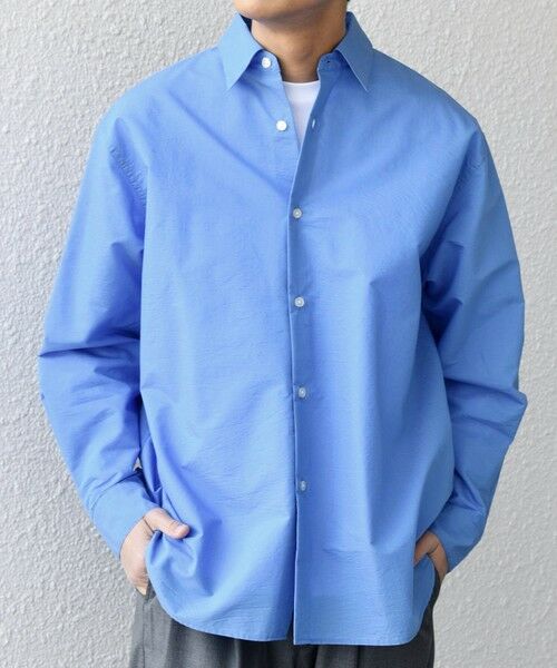 SHIPS / シップス シャツ・ブラウス | SHIPS any: JAPAN MADE ブルー ストライプ/ソリッド レギュラーカラー シャツ◆ | 詳細13