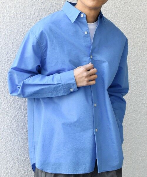 SHIPS / シップス シャツ・ブラウス | SHIPS any: JAPAN MADE ブルー ストライプ/ソリッド レギュラーカラー シャツ◆ | 詳細15