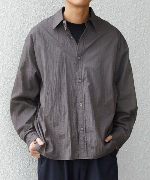 SHIPS / シップス シャツ・ブラウス | SHIPS any:〈洗濯機可能〉ワッシャーナイロン ライト シアー シャツ◆ | 詳細3